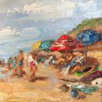 "CISCO BEACH" 11x14" oil on canvas framed 