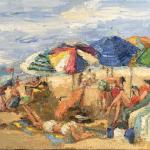 "JETTIES BEACH" 14x18" oil on canvas