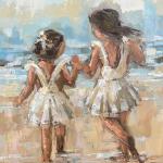 "Beach Dance" 30x40" oil on canvas sold