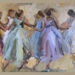 "Tiny Dancers" 24x36" oil on canvas 