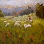 "MY SHEEP HEAR MY VOICE"
24x36" OIL ON CANVAS ; AVAILABLE IN GICLEE ONLY