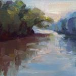 "RIVER" 5X7 " OIL ON CANVAS