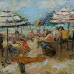 "A DAY AT THE BEACH" 20x30" oil on canvas available in limited edition prints and giclees