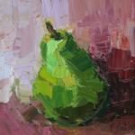 "PEAR" oil on canvas 10x10" SOLD